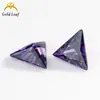 3x3 ~ 12x12mm 3A triángulo ángulo recto color Pu colección de circonitas joya gema al por mayor piedra desnuda DIY