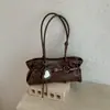 Bolsa tote retrô transfronteiriça para o dia a dia, moderna e estilosa, feita de couro encerado, uma bolsa de ombro, versátil para exportação, bolsa de ombro casual e para o dia a dia