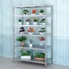 Estantería de Acero Inoxidable de 6 Niveles de Pie Estante de Almacenamiento para Utensilios de Cocina Verduras Horno de Microondas Estante para Ollas Personalización