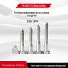 Os fabricantes fornecem parafusos auto-roscantes hexagonais externos com parafusos de madeira auto-roscantes de meio dente galvanizado de cabeça hexagonal de alta resistência