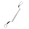 Mosquetón Cable de Acero Equipo de Pesca Cuerda Antiperdida Llave Lanyard Antiperdida Retráctil Aliexpress Venta Caliente Portátil