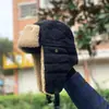 Invierno 2022 Marea coreana gorra Lei Feng para andar en coche eléctrico gorro con protección para las orejas gorro cálido de algodón del noreste gorra de piloto para motocicleta