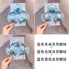 Acessórios de Cabelo Exclusivos para Crianças de Gelo e Neve, Colar de Pérolas Fofo para Menina, Corrente de Testa com Laço Grande de Strass para Menina