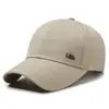 Boné de beisebol masculino de meia-idade, novo, primavera e outono, boné simples para homens de meia-idade e idosos, chapéu para proteção solar