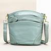 Bolso de Mujer de Cuero Genuino Bolso Bandolera de Hombro Versátil de Alta Gama a la Moda Bolso de Hombro de Gran Capacidad Retro de Cuero Suave Bolso de Hombro para Mujer