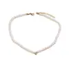 Collar de Corazón de Perla Elegante Transfronterizo Europeo y Americano para Mujer Sencillo Corto Retro Moda Versátil Collar de Perlas Artificiales