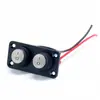 Panel de interruptores a prueba de agua multiposición para modificación de automóviles, barcos y yates, panel combinado de interruptor basculante de 3 posiciones e interruptor de luz LED