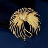 Broche Dourado de Fogos de Artifício Medieval Antigo Broche Feminino Sofisticado Atmosférico Corsage Design de Nicho Pin Personalizado Acessórios de Terno
