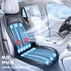 Almofada de assento ventilada para carro de verão em estoque, assento com ventilação de ar refrescante, almofada refrescante respirável de seda gelada, universal 12V24V