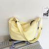 Estilo College Ulzzang Japonês Antigo Versátil Casual Fresco Estudante Cor Sólida Bolsa Transversal Bolsa de Ombro Mulheres