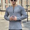 Nova Outono e Inverno Gola Redonda Masculina Casual Esportes Moda Solta Pulôver Músculo Solto Fleece-forrado Zíper Base Camisa