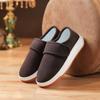 Novos Sapatos de Algodão para Meia-Idade e Idosos, Chinelos Externos de Algodão Antiderrapantes com Solado Grosso e Velcro, Calcanhar de Bolsa, Sapatos Peludos de Boca Profunda para Uso Interno para Casais