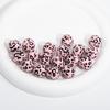 Cuentas Redondas de Acrílico de Leopardo Cuentas Nube con Agujero Pasante Cadena para Teléfono Móvil Llavero Accesorios para Collar DIY Venta al Por Mayor Explosiva