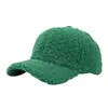 Gorro Plano de Lana de Cordero de Color Sólido para Otoño e Invierno, Logo Personalizable, Gorra de Béisbol Cálida a la Moda, Gorra Versátil Estilo Coreano