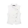 Estilo Europeo y Americano Transfronterizo Z Nueva Moda Elegante Ropa para Mujer Venta al por Mayor Chaleco Top de Mezclilla Nudo de Cuerda 9942153