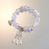 Popular Pulsera de Hielo Transparente Estilo Ultra-Hada para Mujeres, Diseño de Nicho, Pulsera de Amistad Colorida Versátil y Dulce para Estudiantes