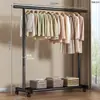 Perchero de Pie Sencillo para Uso Doméstico, Tendedero para Balcón Interior, Perchero para Ropa para Dormitorio y Residencia Estudiantil, Perchero Ahorrador de Espacio