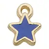 Joias DIY Pingente de Estrela Esmaltada Estrela de Cinco Pontas Acessórios de Liga para Colar Pulseira Brincos Corrente de Celular Pequenos Charms