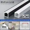 Lâmpada de linha LED Slot para lâmpada de alumínio embutido em forma de U Slot de alumínio Lâmpada de linha de liga de alumínio Barra de luz linear embutida de perfil de alumínio