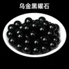 Cuentas Individuales de Obsidiana Natural, Cuentas Redondas de Obsidiana Dorada, Cuentas Sueltas de Obsidiana Plateada, Accesorios para Pulseras DIY, Cuentas con Patrones, Pulsera de Meteorito