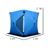 Tienda de Pesca en Hielo, No Necesita Montaje, Tienda de Apertura Rápida, Engrosada, Cálida y a Prueba de Viento Equipo de Camping, Tienda Portátil para Varias Personas