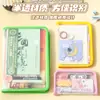 Bolsa de Almacenamiento Transparente con Patrón Diagonal A6 Cremallera Impermeable de PP Bolsa para Documentos Gran Capacidad Estudiante Papelería Portatarjetas de Identificación Venta al por Mayor