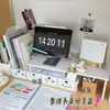 Soporte Móvil de Escritorio Ajustable en Altura, Soporte para Computadora Blanco tipo Cajón, Estante de Almacenamiento para Cosméticos, Estilo Simple Ins
