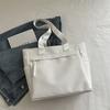Verano Nuevo Bolso de Mano para Estudiante de Gran Capacidad para el Trabajo de Viajero Solo Hombro Axila Bolsa de Tela Bolso Tote de Alta Gama
