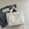 Bolsa de Lona para Mujer Bolso de Hombro 2025 Verano Nuevo Estilo Japonés Estilo Bolso para Estudiante Universitario Gran Capacidad Ropa de Trabajo Bolso para Clase