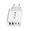 Carregador de Cabeça Super Rápido Pd55W Transfronteiriço 2A2C Multi-Porta Flash Charging Head Adequado para Carregador de Celular Apple 17