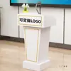 Balcão de Recepção de Hotel, Balcão de Informações de Shopping Center, Balcão de Guia de Compras, Mesa de Pódio para Conferência de Professores em Sala de Aula, Balcão de Anfitrião de Casamento