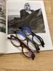 Gafas Cr2A50 Mismo Estilo para Nerds con Miopía Montura Pequeña Ovalada 2051 Para Mujer Estilo Coreano Estampado de Leopardo Retro Liso Claro