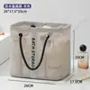 Cesta de Almacenamiento Plegable de Malla con Drenaje para Viaje, Cesta Multiusos para Artículos de Tocador, Cesta Portátil de Gran Capacidad para Natación