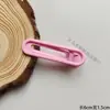 Pinza Redonda de Pato de Doble Punta Brillante de 6 cm, Pinza para el Cabello de Alta Calidad en Colores Macarrón, Pinza Lateral, Pinza para Flequillo, Accesorio de Pinza Base para Manualidades