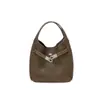 2026 Nuevo Modelo Bolso Cubo Cesta de Cuero Vacuno de Capa Superior Bolso Versátil de Cuero Genuino para Mujer Bolso de Hombro de Gama Alta Bolso Cruzado