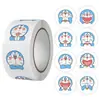 Adesivos de Animação Desenho Doraemon Adesivos de Decoração para Presente Adesivos Fofos para Selar Rótulos Azuis Gordinhos Autoadesivos