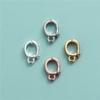 Plata Esterlina S925 Chapada en Oro Hebilla Colgante Abrible Hebilla Mecánica Accesorios DIY Hecho a Mano Cristal Jade Colgante Hebilla de Conexión Material
