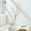 Ramas de flores pequeñas colgantes de ganchillo versátiles hechas a mano, decoración de muebles de plantas en maceta de color sólido, decoración fresca y elegante, flores artificiales de alta calidad