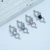 Liga Eletroforese Alta Retenção de Cor Retrô Nicho Ponto de Suspensão Duplo Aranha de Diamante Europeu e Americano Estilo Escuro Engraçado Acessórios Personalizados Exagerados