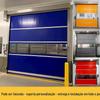 Tecido de PVC porta de empilhamento rápida com veneziana divisória de oficina limpa sem poeira porta sanitária por indução cortina macia porta industrial de elevação