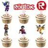 Suministros de Decoración para Fiesta de Juego Roblox Transfronteriza Mundo Virtual Plato de Papel Taza de Papel Mantel Pancarta Decoraciones con Globos