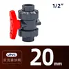 Válvula de esfera em UPVC GB grau industrial para tubo de água válvula de esfera de junta dupla válvula de esfera resistente a ácido e álcali químico válvula de esfera de junta dupla