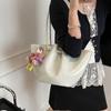 Bolsa Cesta Tote Cor Sólida para Mulheres 2026 Novo Estilo Bolsa de Ombro Tendência Moda Estilo Coreano Bolsa Balde para o Dia a Dia