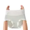 Roupa Íntima Feminina de Modal Novo Estilo, Virilha Antibacteriana de Seda de Amora Sem Costura, Calcinhas Color Block de Cintura Média para Meninas, Roupa de Verão