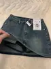 Mini Saia Jeans Destroyed Retrô para Mulheres Pequenas Verão Nova Cintura Alta Tamanho Grande Solta Versátil Saia Anti-Exposição