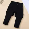 Calça jeans skinny preta para mulheres, novo estilo outono e inverno 2026, forrada com fleece, espessa, cintura alta, elástica, calça tipo lápis slim-fit