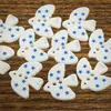 Gravata borboleta de desenho animado, andorinha, elementos de bolinhas coloridas, botões de formato irregular, acessórios feitos à mão DIY, decoração de broche, botões para suéteres e camisas