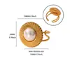 Anillos Esféricos de Personalidad Estilo Europeo y Americano para Mujer, Anillos Abiertos Ajustables de Corazón Dorado y Mariposa, Accesorios de Comercio Exterior de Alta Gama