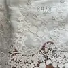 Nuevo Bordado Floral Tridimensional Adorno de Encaje de Algodón DIY Ropa Dobladillo de Falda Textiles para el Hogar Accesorios de Costura Borde Hueco Soluble en Agua