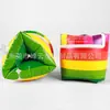 Suministros auxiliares de natación para niños, manguito de agua inflable de PVC con forma de arcoíris, brazalete inflable para natación infantil